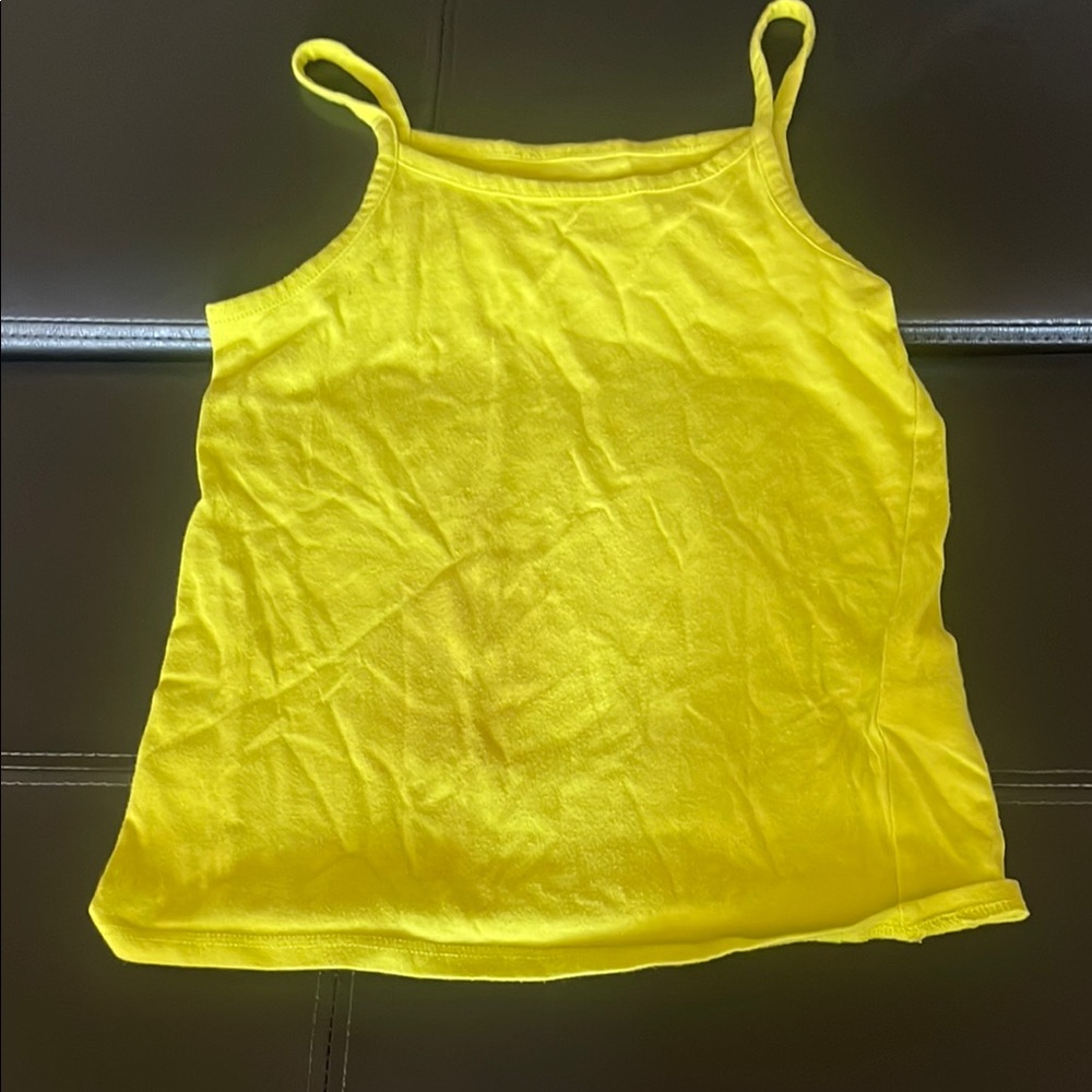 Route 66 Yellow Sleeveless Camisole Tank Top